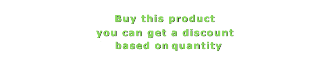 Discounts on quantity Discounts on quantity